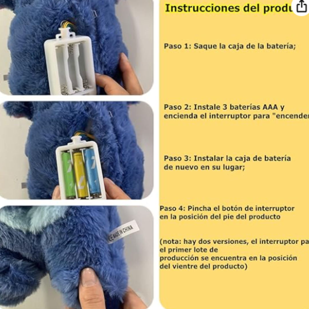Peluche de stitch sensorial anti estrés